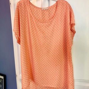 Patterned Summer Tunic Business Casual Blouse(M/L)
